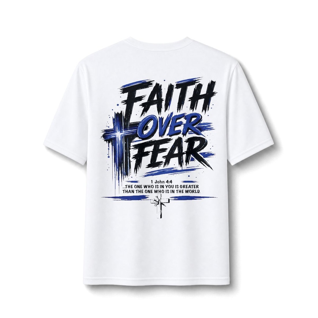 Faith Over Fear Performance Tee — My Daily Decision (MDD) Christian Shirt