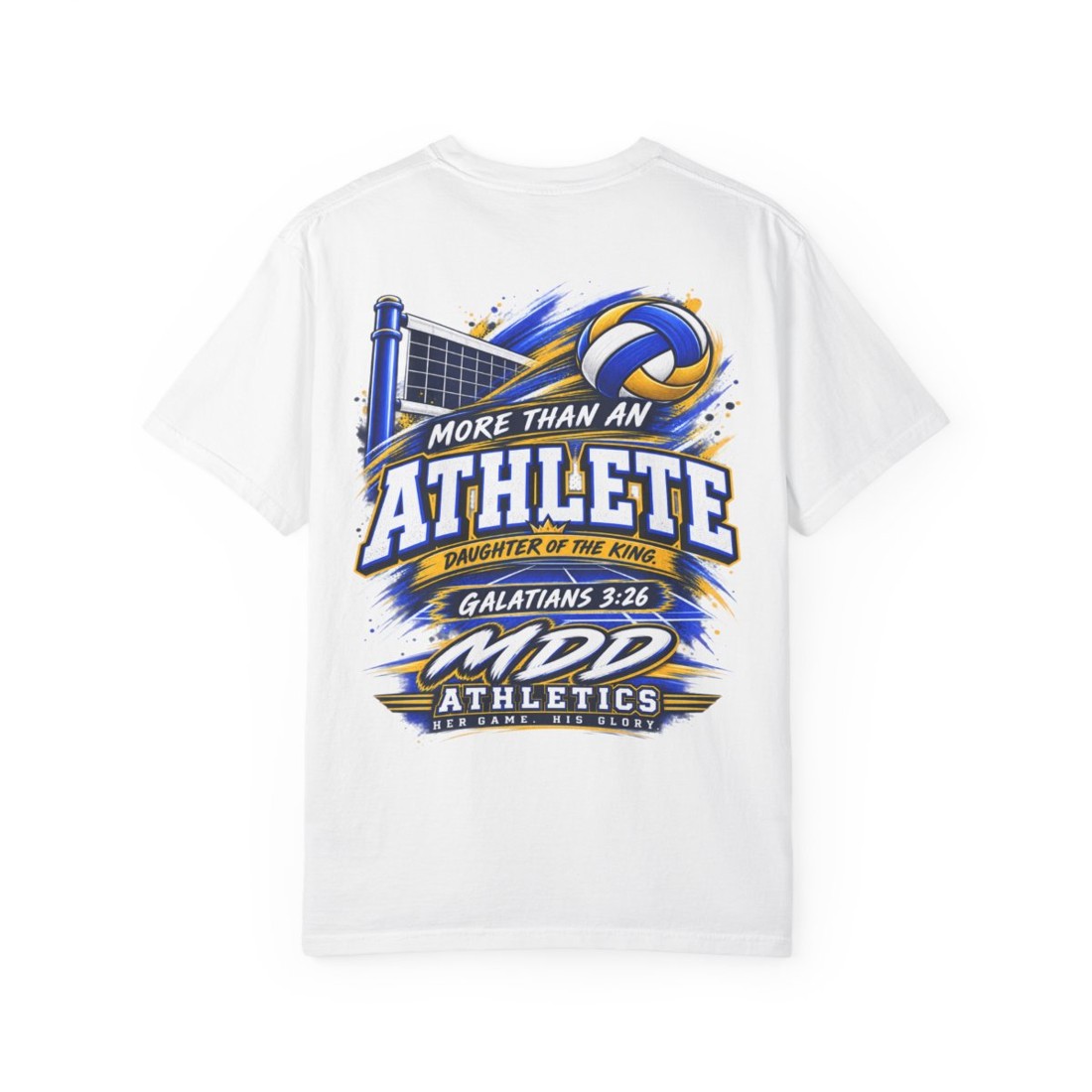 Athlete Volleyball T‑Shirt — "More Than an Athlete" Christian Volleyball Tee