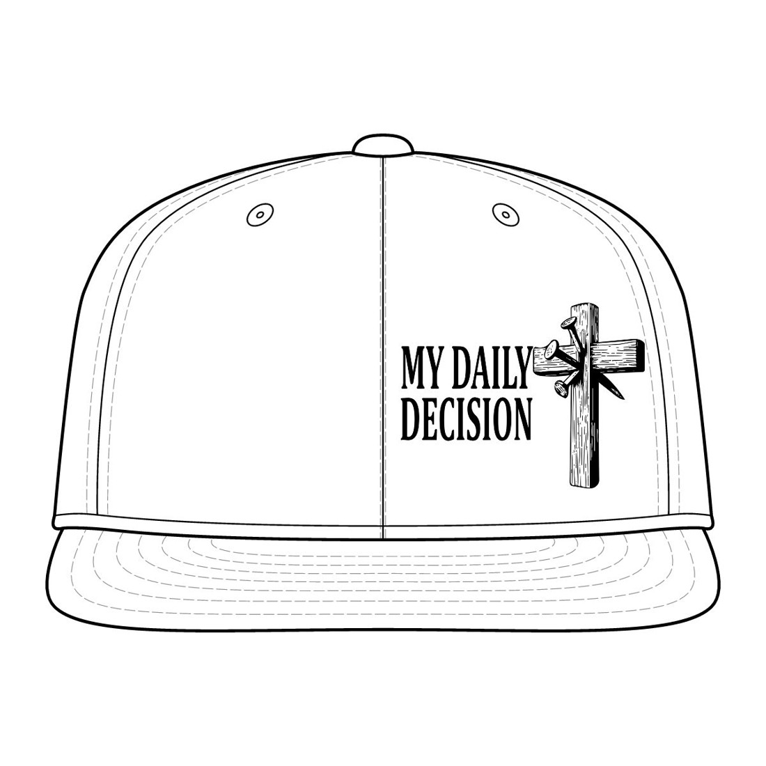My Daily Decision · Cross Snapback