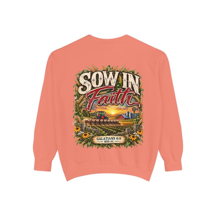 Sow In Faith Sweatshirt — Christian Farmhouse Inspirational Crewneck
