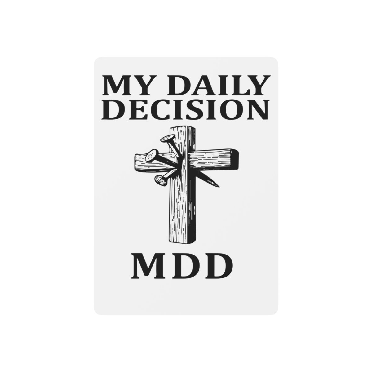 Christian 'My Daily Decision' Poker Playing Cards – Faith-Themed Card Deck
